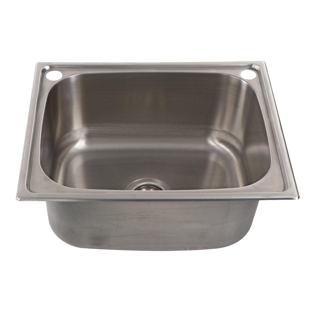 Tisira 60cm Single Bowl Laundry Tub Sink in Stainless Steel (TLLE50)