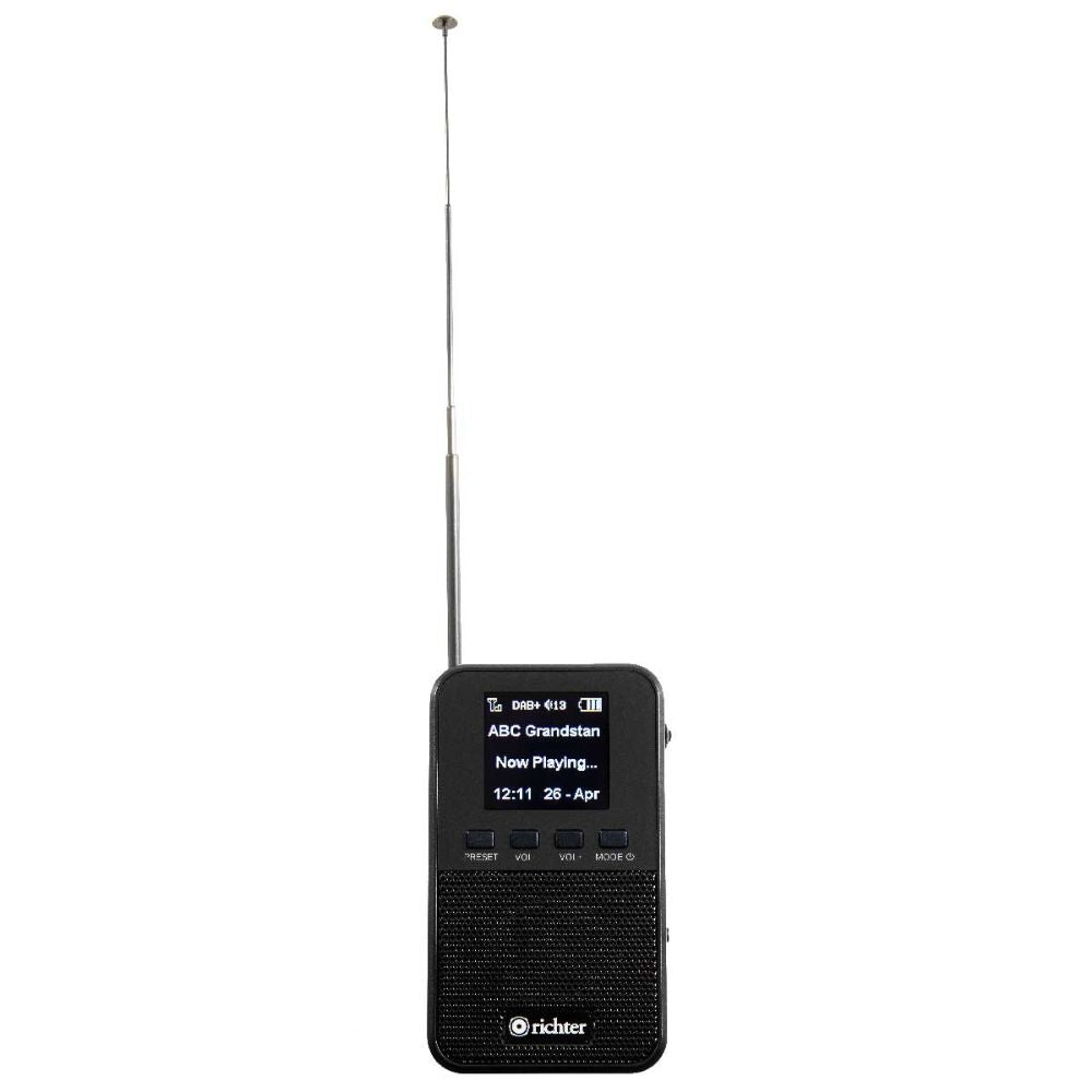 Richter Portable Pocket Digital Radio in Black (RR10)