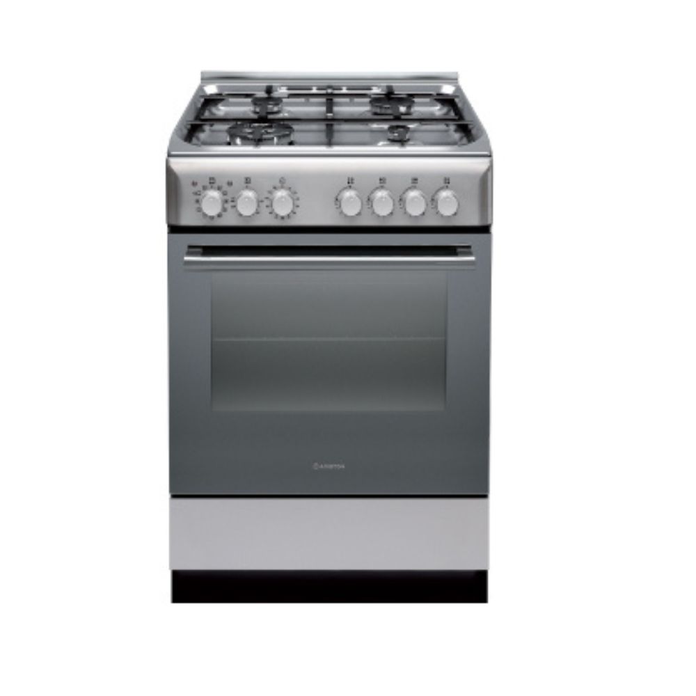 Ariston 60cm 60L Upright Cooker With Gas Cooktop in Stainless Steel (A6TMC2C X AUS)