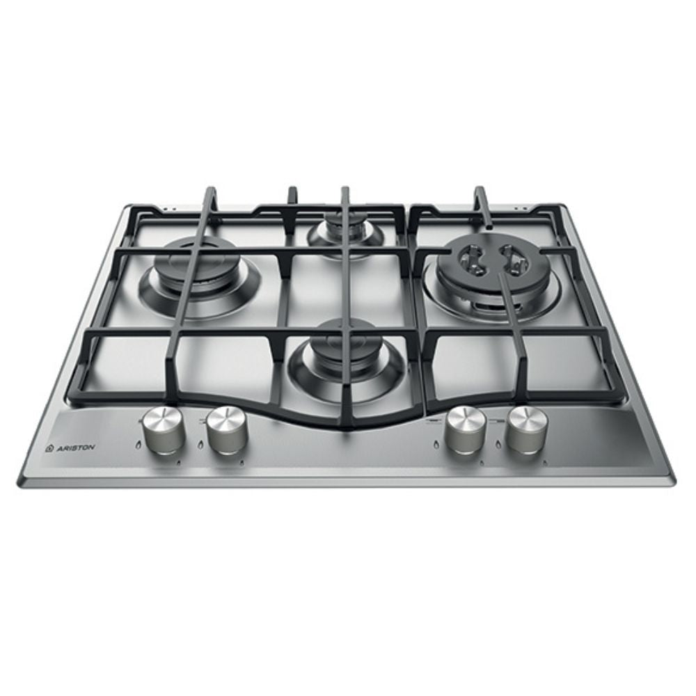 Ariston 60cm 4 Burner Stainless Steel Gas Cooktop (PC 640 T GH AUS) - Factory Seconds