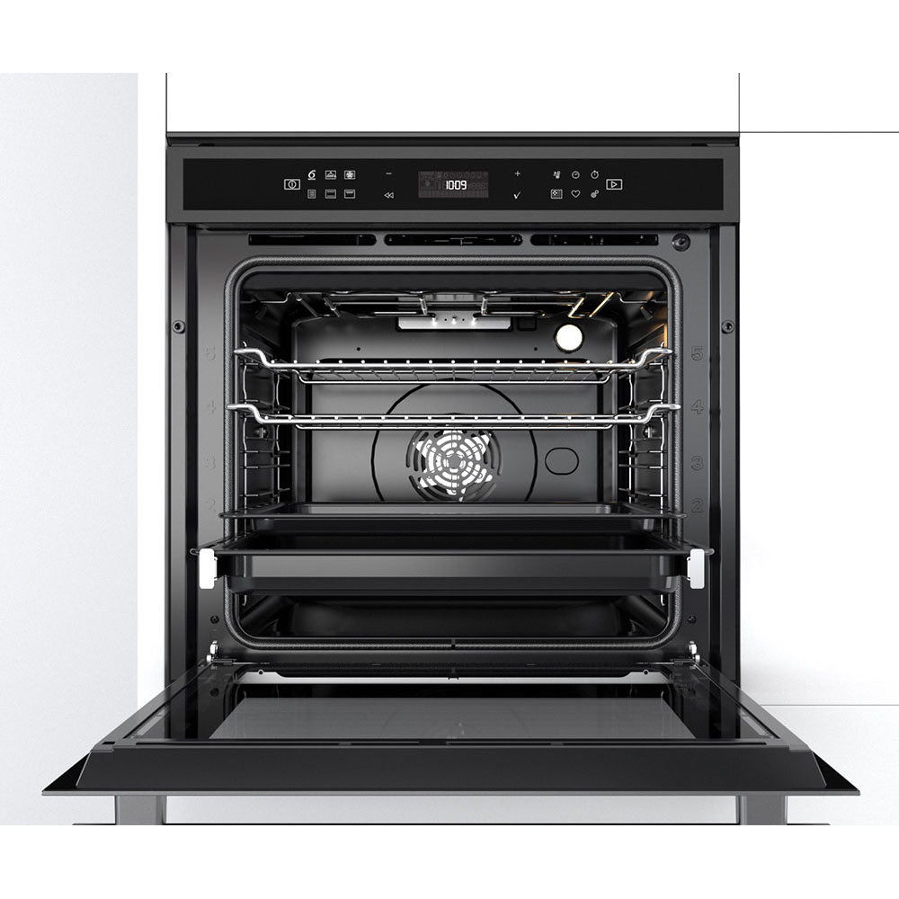 Whirlpool W-Collection 60cm 73L Built-In Pyrolytic Built-In Oven in Black (W6 OMPBSOC)