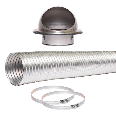 Sirius 125mm Ducting Kit for Extraction through an External Wall (SDEK-125)