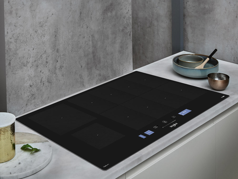 Whirlpool 90cm Full-Flexi 10 Zone Induction Cooktop With Assisted Display (SMP9010CNEIXL)