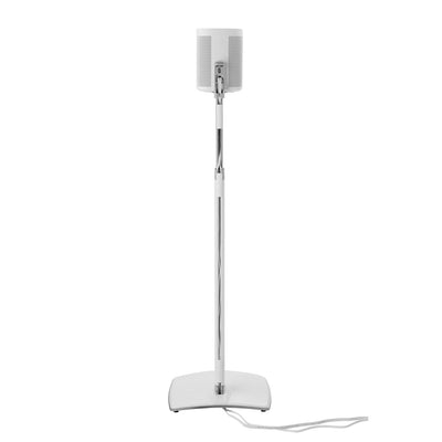 Pair Of Sanus Adjustable Height Speaker Stand For Sonos One, SL, Play:1 & Play:3 in White (WSSA2-W2)