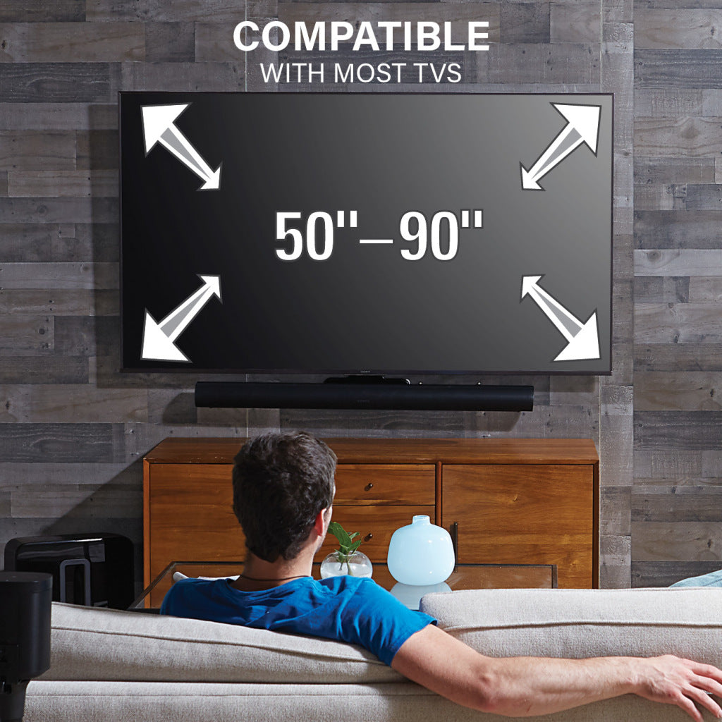 Sanus Extendable Soundbar TV Mount for Sonos Arc Speaker Black (WSSATM1-B2)