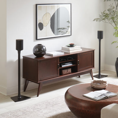Sanus Fixed-Height Speaker Stand for Sonos Era 100 Speaker in Black (WSSE11-B2)