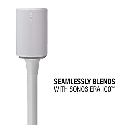 Sanus Fixed-Height Speaker Stand for Sonos Era 100 Speaker in White (WSSE11-W2)