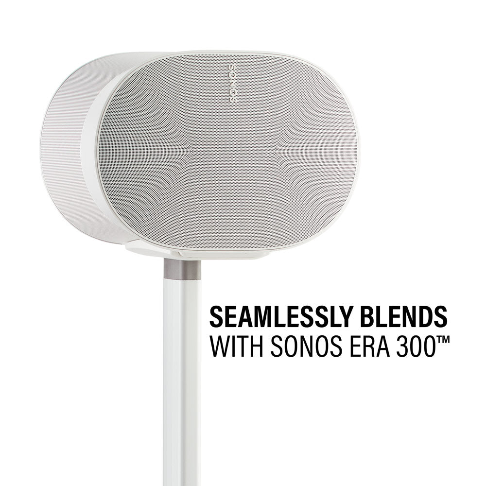 Sanus Fixed-Height Speaker Stand for Sonos Era 300 Speaker in White (WSSE31-W2)