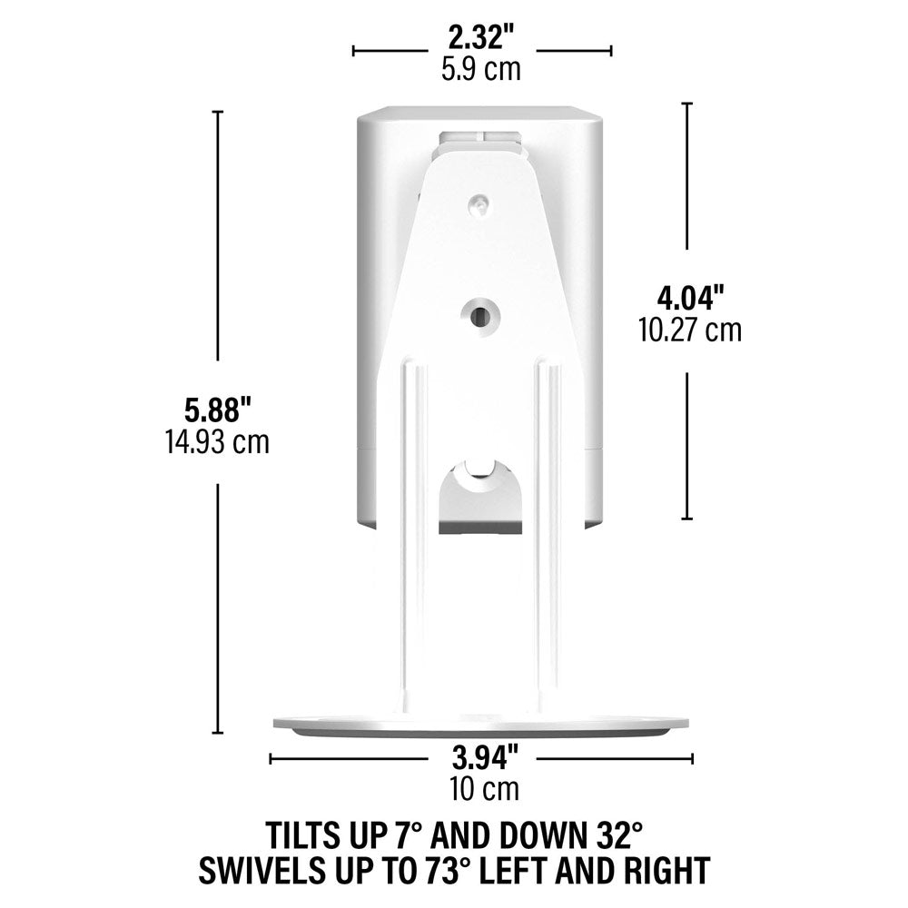 Sanus Adjustable Wall Mount Bracket for Sonos Era 100 Speaker in White (WSWME11-W2)