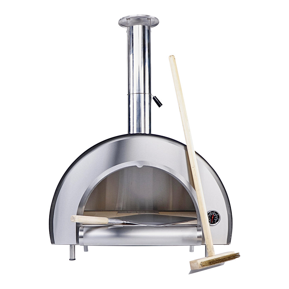Smart Built-In Wood Fired Pizza Oven In Black & Stainless Steel Finish (PW01)