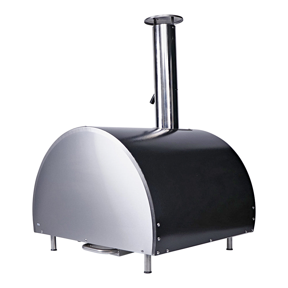 Smart Built-In Wood Fired Pizza Oven In Black & Stainless Steel Finish (PW01)