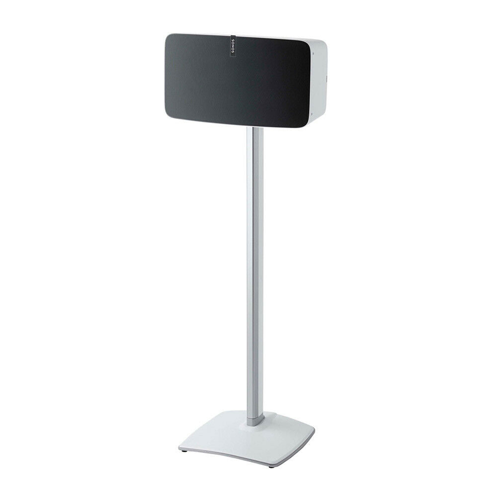 Sanus Wireless Single Speaker Stand Designed For Sonos Play:5 In White (WSS51-W2)
